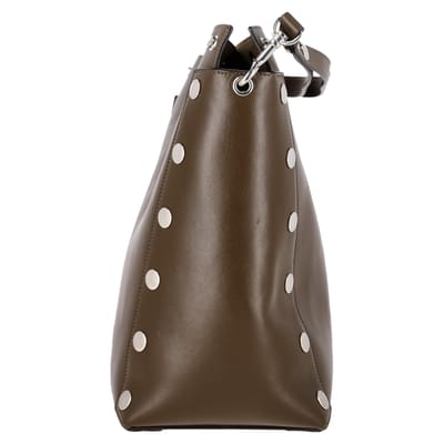 Mulberry Camden Studded Tas in Olijfgroen Leer