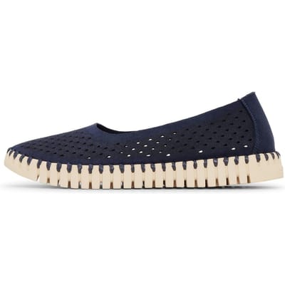 Ilse Jacobsen Tulip3579 Dark Indigo Pearled Ivory Size: 41 | Ballerina Shoes Outlet | Dames | Blauw