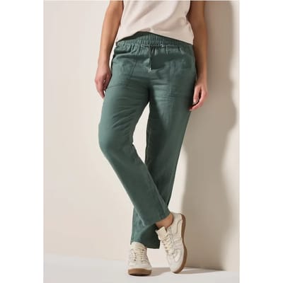 Linnen broek in casual pasvorm