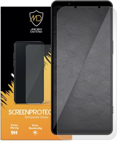 MobyDefend Screenprotector - Geschikt voor Sony Xperia 1 VIII - Case-Friendly Screensaver - Gehard Glas