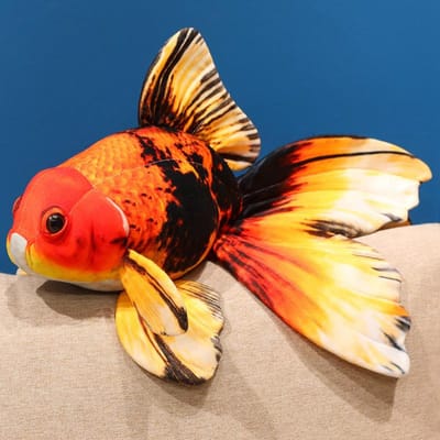 50cm Goudvis Simulatie Pluche Kussen Gevuld Onderwater Dier Kussen Sofa Stoel Decoratie Cadeau 50cm red