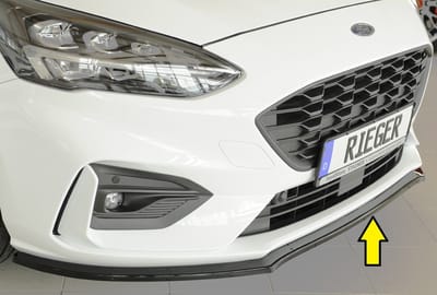 RIEGER - FORD FOCUS 4 + ST - RIEGER PERFORMANCE FRONT LIP ST & ST LINE - GLOSS BLACK