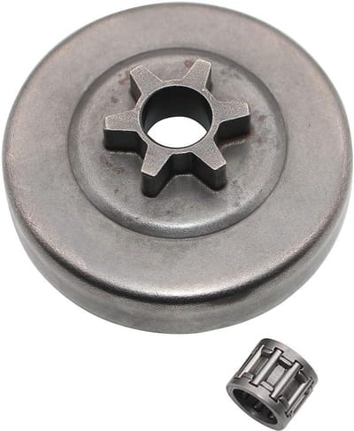 Koppeling Trommel Tandwiel - Naaldlager Set - Kettingzaag Onderhoud - 6 Tanden 3/8 Pitch - 73mm Trommel OD - Metaal
