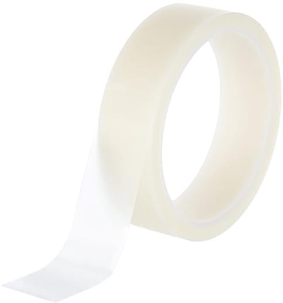 Dailygoods- Boekreparatietape 18,28 m - Maïskleurig Kunststof Tape - 25,5 mm Breed - Voor Repareren van Boekomslagen - Cadeaupapierlint - Transparant - Reparatietape
