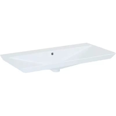 Elita Inbouw Wastafel Ness - Keramiek - Rechthoekig - Inclusief Kraan - Wit - 90cm
