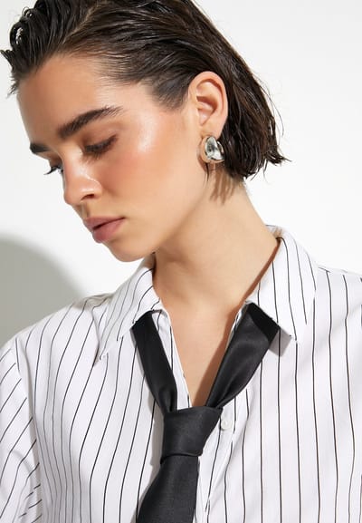 Overhemdkraag Lange mouw Langarmshirt