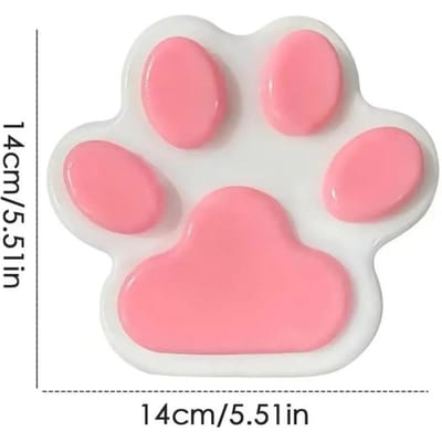 Grand Jouet à Presser Patte de Chat - Silicone Souple Collant PVC Anti-Stress Décompression Jouet à Pincer pour Adultes & Enfants