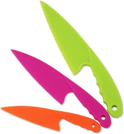 Scoby - Kindermessenset - 3 Maten Kinderkookmessen - Kids Cooking Tools - Veilig Snijden - Ideaal voor Koken met Kinderen - Kleurrijk