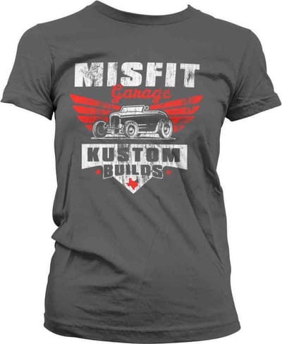 Misfit Garage Dames Tshirt -S- Kustom Builds Grijs