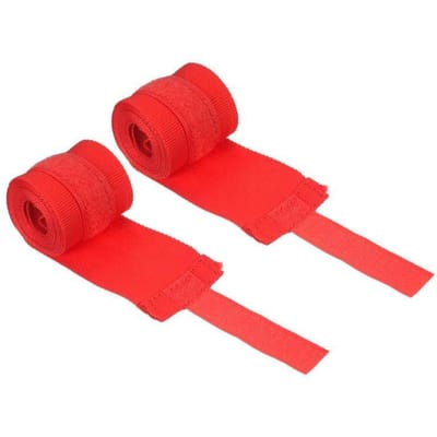 Bandages de boxe, bandages de sport, sangles Sanda, gants, enveloppes de ceinture, bandages 2.5m rouge