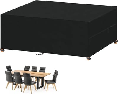 Waterdichte Tuinmeubelhoes voor Stoelen en Tafels (210x110x75cm) - Zwart
