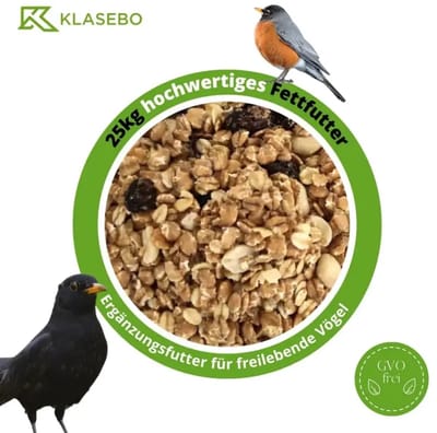 Vogelvoer 25 kg, vetrijk, strooivoer, wildvogel voer