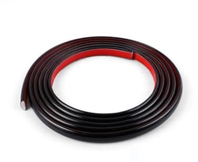 Zelfklevende Flexibele Wandlijst en Tegelrand - PVC Sierlijst voor Wandbekleding (5 m, Zwart)