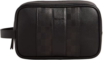 Ted Baker toilettas Waydee House Check PU Washbag Black zwart