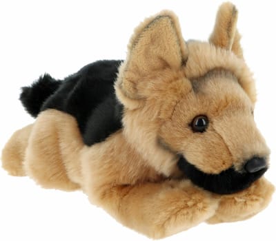 Knuffeldier Puppy Duitse herder Elzasser hond - zachte pluche stof - premium knuffels - 30 cm - honden knuffel huisdieren