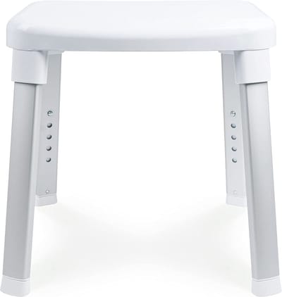 Badhocker Serie Gratia - Weiß - für Senioren - Badezimmermöbel - Modell 43908