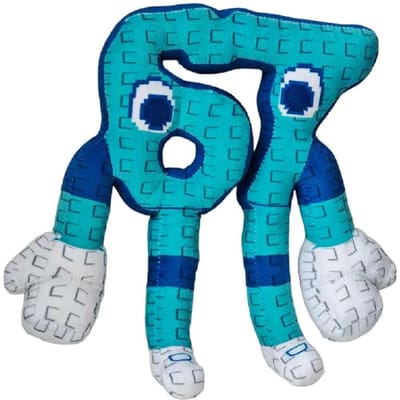 STEAL A BRAINROT Blauw Nr. 67 Pluche Speelgoed Schattige Zachte Poppen Spel Omringend Speelgoed voor Kinderen Verjaardagscadeaus 21CM-25CM blue