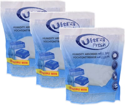 Navulling voor vochtonttrekkers - 3x - 450 gram - vochtvangers - vochtopnemers
