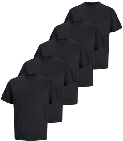 Jack & Jones Heren t-shirt 5 pack Relaxed