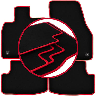 CARLUX-RED automatten voor: Skoda Karoq crossover (2017-)