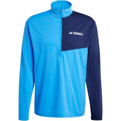Adidas Terrex Terrex Multi Climacool Longsleeve Met Halflange Rits - Heren - Blauw