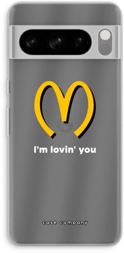Case Company® - Hoesje geschikt voor Google Pixel 8 Pro hoesje - I'm lovin' you - Soft Cover Telefoonhoesje - Bescherming aan alle Kanten en Schermrand