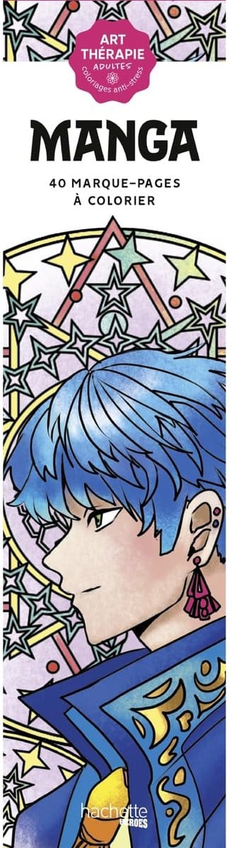 40 Boekenleggers Manga om te kleuren - hachette - kleuren voor volwassenen en kinderen
