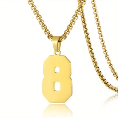Livano Ketting - Heren - Staal - Nep zilver - Met Hanger - Nep Goud - 8