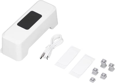 Automatische Toilet Spoeler - Slimme Sensor - Hygiënisch Werken - Contactloos Spoelen - 19 cm - Wit