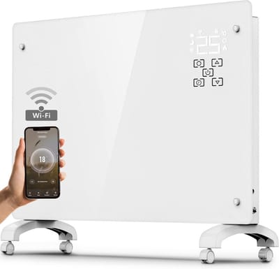 MKSS® Hoge Kwaliteit Infrarood Paneel Verplaatsbaar - Infrarood Verwarming - Heater - Infraroodtherapie - Infraroodkachel Vrijstaand - Met Voetjes - Wit