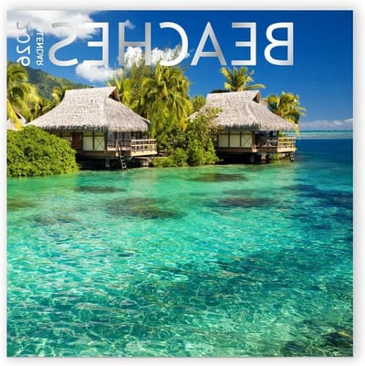 Stranden Kalender 2026 - Tropische Kalender - Jaar Plannen - Extra Dik Papier - 305 x 61 cm - Meerdere Kleuren