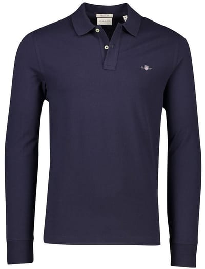 Gant Shield Piqué Rugger Longsleeve Polo Heren