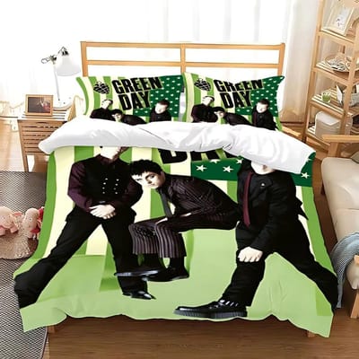 Green Day  American Idiot Beddengoed Collectie Enkel Tweeling Volledig Queen King Size Bed Collectie Volwassen Kind Slaapkamer Dekbedovertrek Collecties Met Beddengoed 140X200cm-2pcs