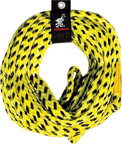 Sleeptouw Watersport - Boottouw Treksport - Waterskiën Tubing - Hoge Zichtbaarheid Gele Kleur - 60 Voet Lang - Geel