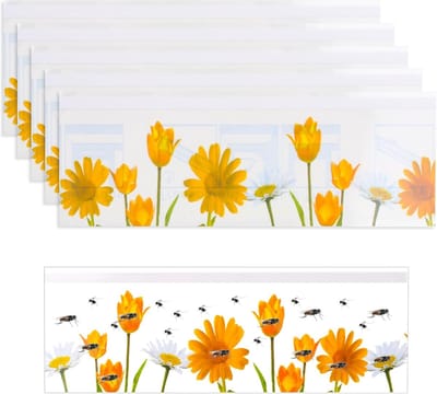 Vliegenvallen voor Binnen - 30 Stuks, Herbruikbaar en Milieuvriendelijk met Bloemendesign