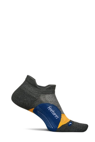 Feetures - Elite Light Cushion No Show Tab Iron Seal - Grijs / SMALL