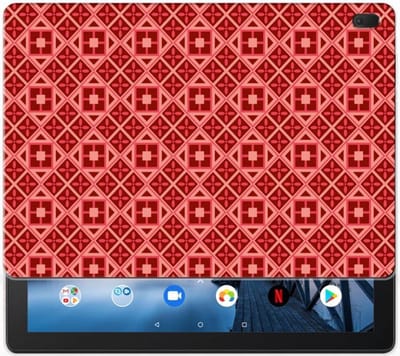 Lenovo Tab E10 Hippe Hoes Batik Rood