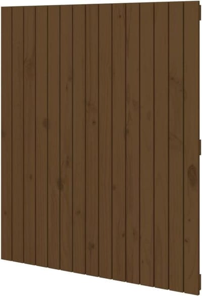 Hoofdeinde Grenenhout - Wand Hoofdbord - Lezen in Bed - Rustieke Look - 95.5 x 110 cm - Honingbruin