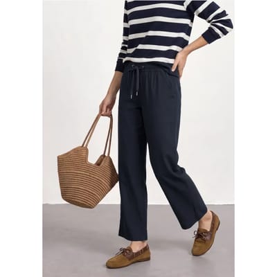 Straight Legs broek met omgeslagen detail