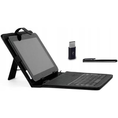 EtuiTab Serie - Toetsenbord en Hoes - Geschikt voor Toscido X104/X101/W109 - Bedraad - Ecologisch Leer