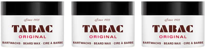 Tabac Original Beard Wax - Baardverzorging voor heren - 3 x 40 gr - Voordeelverpakking
