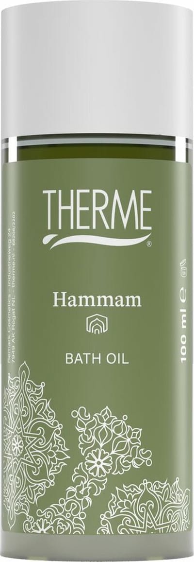 THERME Hammam Bath Oil - 100ml - Oriëntaalse geur van cederhout gecombineerd met warme oosterse kruiden en aromatische bergamot.