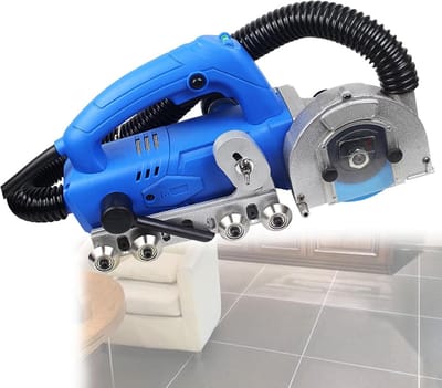 Elektrische Voegverwijderaar - Tegelvoeg Gereedschap - Voegen Reinigen - Automatische Waterblazer - 36.5 cm - Grijs
