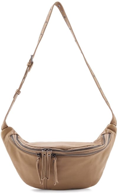 FREDsBRUDER Leren Schoudertas Gordeltas Me and My Bag Beltbag Caramel Lichtbruin