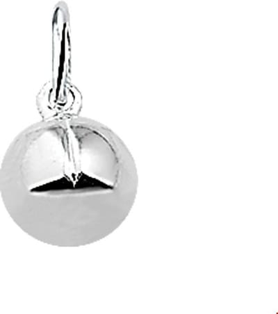 zilver gerhodineerd hanger voetbal 1324685