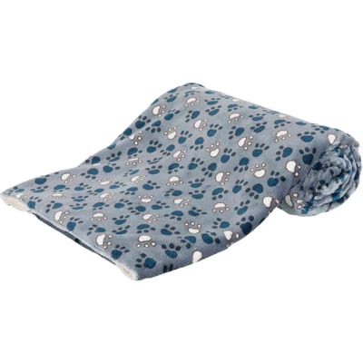 Trixie Tammy deken zacht pluche 150 × 100 cm blauw/beige