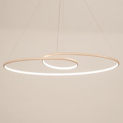 Lumidora Hanglamp 75464 - THIMO - Ingebouwd LED - 30.0 Watt - 2700 Lumen - 2700 Kelvin - Beige - Kunststof - Met dimmer