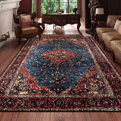 Tapis persan rétro grand luxe rouge décor bohème pour salon tapis de chevet tapis de maison 160x230 80*160cm