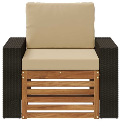 vidaXL - Buiten - Midden - Sofa - Naturel