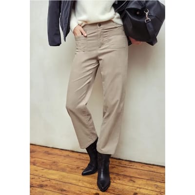 Corduroy broek met opgestikte zakken
